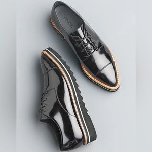 NIB Vince ‘Alanis' Pointy Toe Black Patent Leather Oxford (Women)